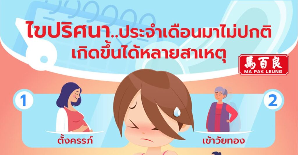 ไขปริศนา..ประจำเดือนมาไม่ปกติ