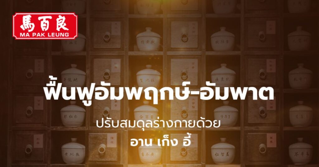 ฟื้นฟูอัมพฤกษ์-อัมพาต ปรับสมดุลร่างกายด้วย อาน เก็ง อี้