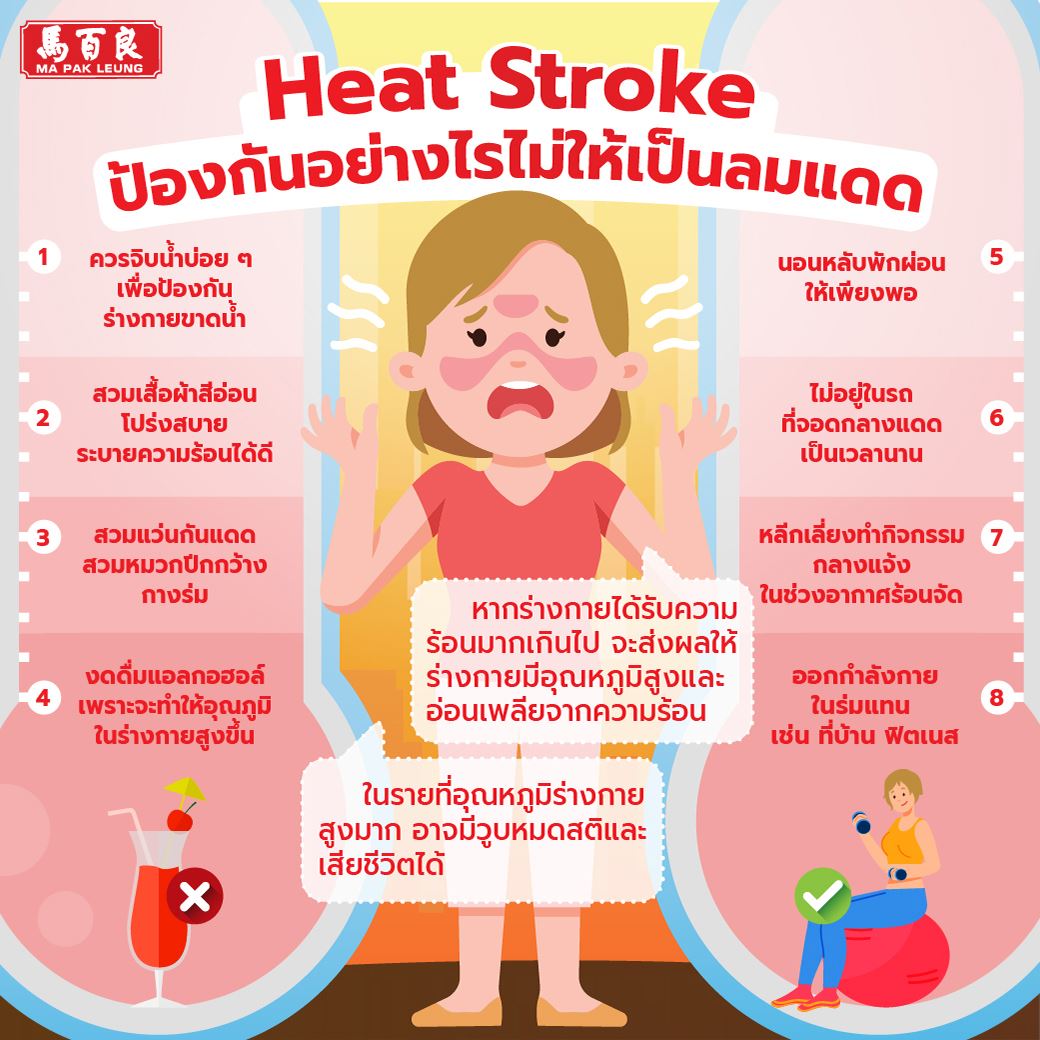 Heat Stroke ป้องกันอย่างไรไม่ให้เป็นลมแดด