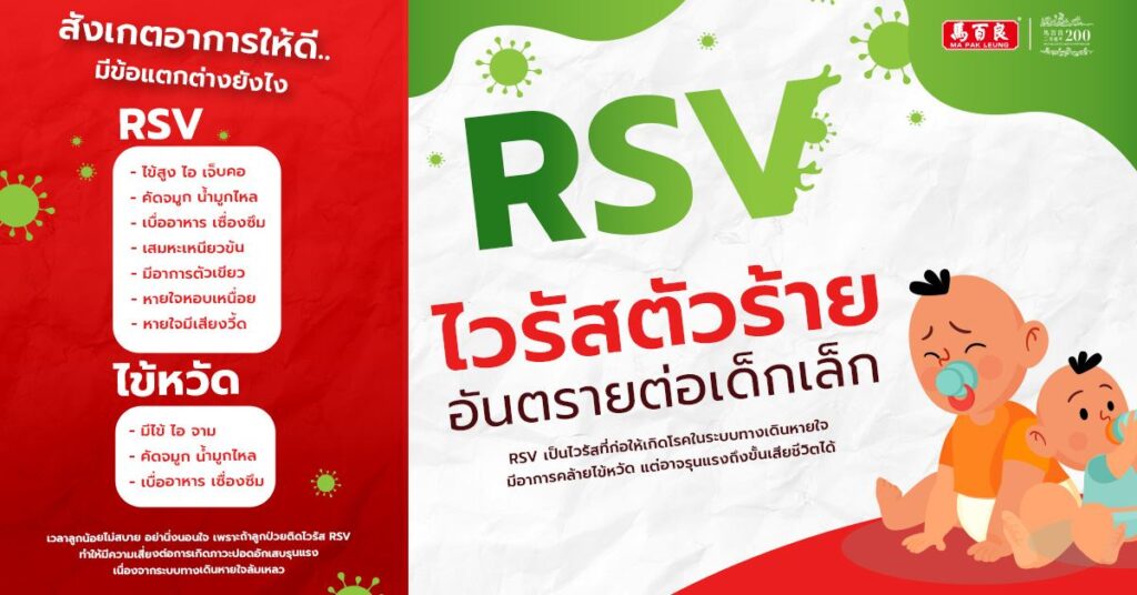 RSV ไวรัสตัวร้าย อันตรายต่อเด็กเล็ก