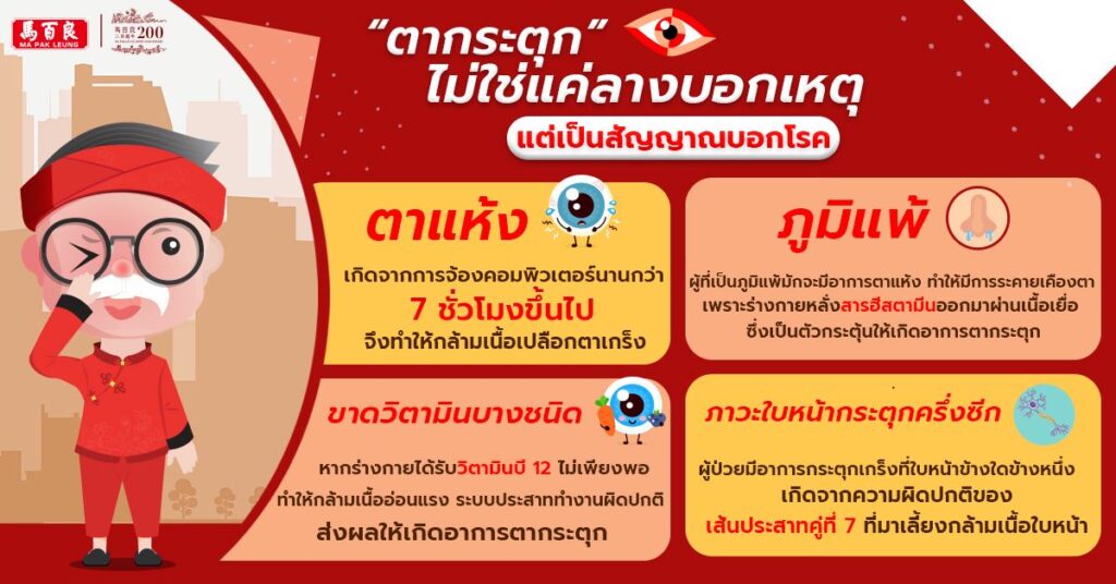 ตากระตุก ไม่ใช่แค่ลางบอกเหตุ แต่เป็นสัญญาณบอกโรค