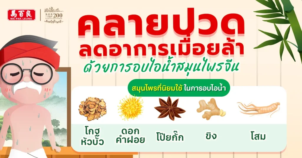 รู้สึกเมื่อยล้า ปวดเมื่อยตามตัว ? ลองเปลี่ยนมาผ่อนคลายด้วย การอบไอน้ำสมุนไพรจีน กันดูไหม 9 66